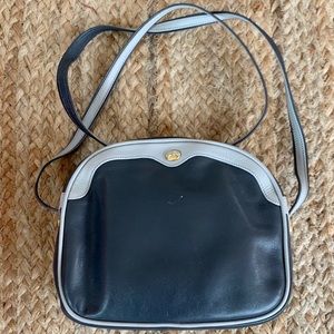 Vintage GUCCI Cross Body Bag - Blue & Gold